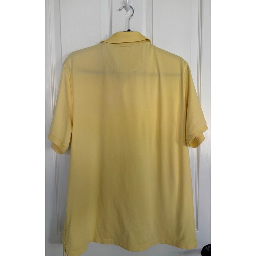 Vineyard Vines Edgartown Polo Shirt Yellow Large Men - Picture 3 of 3